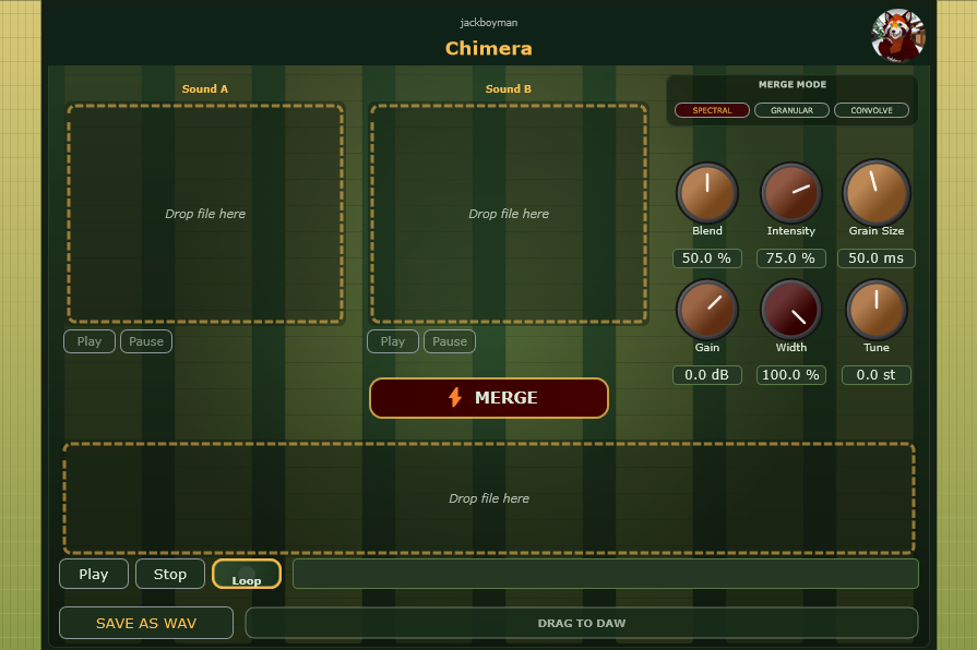 Chimera VST3 plugin screenshot